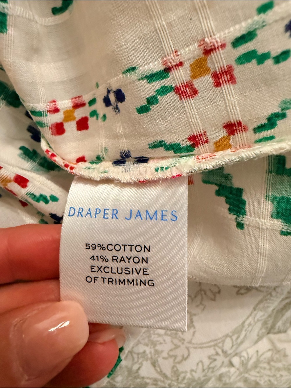 NWT Draper James Floral Peasant Top Size Large - Picture 5 of 7